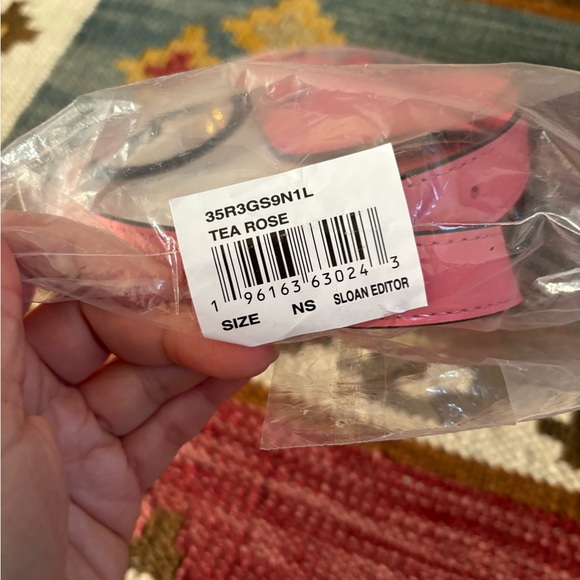 Michael Kors Sloan Editor Belt Bag Smooth Leather Tea Rose Pink - Picture 8 of 13